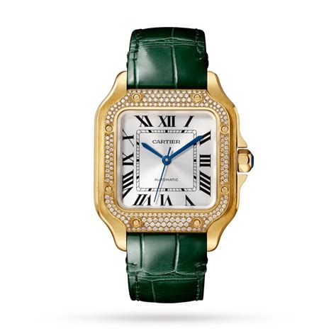 orologio cartier con puma|Cartier gold leather watch.